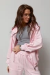 Спортивный костюм с рваными элементами на штанах и худи Lurex Пудровый M (31151) - изображение 3