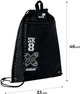 Сумка для взуття Kite Skate 46х33 см Чорна (K26-601M-6) - зображення 3