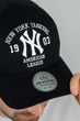 Бейсболка трекерка п'ятиклінка чоловіча New York Yankees (1557), чорний + білий - зображення 2