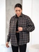 Женская рубашка хлопковая оверсайз в клетку из фланели Teamv Flanel Коричневая S - изображение 1