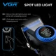 Машинка для стрижки VGR V-001 Blue аккумуляторная LED дисплей - изображение 6