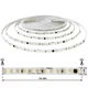 Світлодіодна стрічка BIOM Professional 220V 8W/м 120 LED/м 3000K IP44 тепле біле світло SMD2835 – вологозахищена LED стрічка, 1 м - зображення 2