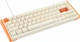 Геймерська магнітна клавіатура DAREU COOL68 White-orange Дротова, RGB Підсвічування, lightbox, 68 keys, 8000Hz/s., Switch 0.1mm. Rapid Trigger UA + ENG - зображення 4