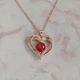 Кулон сердце с камнем и надписью I love you always and forever на цепочке подарок - изображение 10