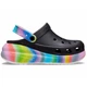 Crocs Classic Crush Clog Black / Spray Dye Кроксы Женские Сабо Классик Краш Черные / Аквапринт Разноцветные - (37 р.) M5/W7 - изображение 1