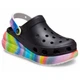 Crocs Classic Crush Clog Black / Spray Dye Кроксы Женские Сабо Классик Краш Черные / Аквапринт Разноцветные - (37 р.) M5/W7 - изображение 3