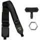 Универсальный ремешок Lamborghini D1 Crossbody Webbing Strap Black (LB-CBLWSGL-TE/D1-BK) - изображение 2