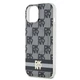 Чехол DKNY Checkered Mono Pattern & Printed Stripes для iPhone 15 / iPhone 14 / iPhone 13 Black with MagSafe (DKHMP15SHCPTSK) - изображение 6