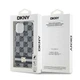 Чехол DKNY Checkered Mono Pattern & Printed Stripes для iPhone 15 / iPhone 14 / iPhone 13 Black with MagSafe (DKHMP15SHCPTSK) - изображение 8