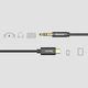 Кабель Baseus Yiven USB-C to 3.5mm Jack 1.2m Black (CAM01-01) - изображение 10