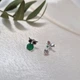 Серебряные серьги гвоздики на закрутках Сова с Черными глазками серебро 925 пробы Родированное 5846р 2.00г - изображение 6