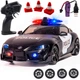 Радіокерована дрифт машина Toyota Supra MK5 Police 1:24 4WD поліцейська авто зі світлом і звуком сирена пульт керування - зображення 1