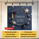 Фотозона на выпускной вечер 2026 темно-синяя со звездами и шарами баннер 120x120 см, №41060 - изображение 4