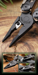 Мультитул 25-в-1 Multitool Pliers универсальный инструмент из нержавеющей стали 420 с набором бит и нейлоновым чехлом, Blue - изображение 4