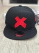 Кепка снепбек (Snapback) с крестиком Черный с красным 56-61р (9057) - изображение 2