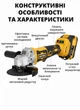 Кутова шліфувальна машина (КШМ) AOTUO безщіткова акумуляторна (125 мм, 1 акумулятор 4 А·год, кейс, зарядний блок, комплект дисків) - зображення 5