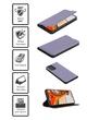 Чохол-книжка Skin Case Samsung A25 , Фіолетовий - изображение 3