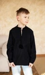 Дитяча вишиванка для хлопчика vishivano4ka 717-5 122-128 чорна - изображение 4