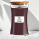 Ароматическая свеча с ароматом темной вишни и амбры Woodwick Large Phantom Cherry 609 г - изображение 2