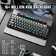 Клавиатура ATTACK SHARK X66 Gradient Grey Беспроводная Механическая RGB Подсветка С Поддержкой HOT-SWAP - изображение 5