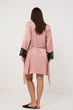 Халат жіночий шовковий великих розмірів літній BARWA garments 389 XL Пудровий (2110003894884) - изображение 3