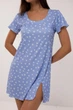 Нічна сорочка жіноча великих розмірів бавовняна BARWA garments 0366 XL Блакитна (2110003664036) - изображение 6