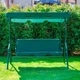 Садовая качель 4Р Garden трёхместная с навесом Зеленая - изображение 9