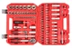 Набор инструмента Intertool 1/4" x 1/2" x 94ед RED (ET-9094) - изображение 2