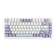 Магнитная клавиатура Ajazz AK820 Max HE White Purple, Hall Effect, Rapid Trigger, 8000 Гц опроса, RGB подсветки - изображение 2