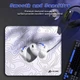 Игровой коврик ATTACK SHARK CM02 eSport White Contour 450×400×4 мм, водостойкий, микрошов, текстурированная поверхность - изображение 6