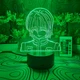 3D-ночник Курапика с аниме Хантер х Хантер, лампа, светильник, с пультом управления, 16 цветов RGB - изображение 5