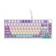 Механическая клавиатура Ajazz AK820 White Purple, Epomaker Moon Switch, размера 75%, RGB подсветки, PBT кейкапы - изображение 3
