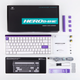 Магнітна клавіатура AULA HERO 84 HE White Purple, розмір 75%, Hall Effect, Rapid Trigger, 8000 Гц опитування, RGB підсвічування - зображення 2