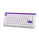 Магнітна клавіатура AULA HERO 84 HE White Purple, розмір 75%, Hall Effect, Rapid Trigger, 8000 Гц опитування, RGB підсвічування - зображення 5