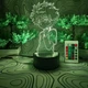 3D-ночник Коллуа Золдик с аниме Хантер х Хантер, лампа, светильник, с пультом управления, 16 цветов RGB - изображение 6
