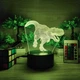 3D-ночник Динозавр, лампа, светильник, с пультом управления, 16 цветов RGB - изображение 1