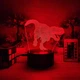3D-ночник Динозавр, лампа, светильник, с пультом управления, 16 цветов RGB - изображение 4