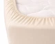 Простынь на резинке LARA сатин LUX dp13259 BEIGE 160х200+25 см - изображение 5