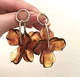 Женские сережки подвески Цветы Fashion jewelry Коричневые - изображение 1