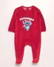 Пижама слип Kiabi велюровая красная Stitch для малыша, застёжки сзади 74 - изображение 2