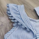 Купальник суцільний дитячий Primark блакитний з рюшами для дівчинки, для пляжу та басейну 68 см. - зображення 7