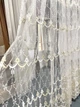 Тюль Bella 3.50 м ширина х 2.50 м висота молочно-золотиста об'ємна вишивка - зображення 1