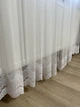 Тюль фатин низ вишивка 3 м х 2,50 м білий - изображение 1