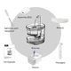 Питьевой фонтан поилка для кошек и собак NPET WF050TP 1.5L с фильтром (Прозрачный) - изображение 7