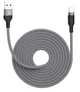 Нейлоновий кабель USB - Type-c для швидкого заряджання смартфонів \ 2 метри \ Сірий - зображення 1