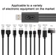 Кабель 10в1 для зарядки телефонов MicroUSB/Lightning/Iphone 3/Type-c/NOKIA(2мм. 3.5мм) MiniUSB и другие/Черный - изображение 4