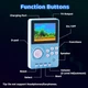 Портативная игровая консоль Fiotasy с 100 встроенными 16-битными играми 2.8-дюймовый цветной экран, аккумулятор - изображение 3