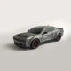 Машинка для дрифта на радиоуправлении Dodge Challenger Hellcat 4WD 1:14 с паром, неоновой подсветкой, сменными колесами, 27 см (Grey) - изображение 3