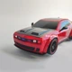 Машинка для дрифта на радиоуправлении Dodge Challenger Hellcat 4WD 1:14 с паром, неоновой подсветкой, сменными колесами, 27 см (Red) - изображение 2