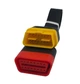 Кабель удлинитель OBD2 36 см ОБД плоский 16-16-pin полная распайка Черный - изображение 3